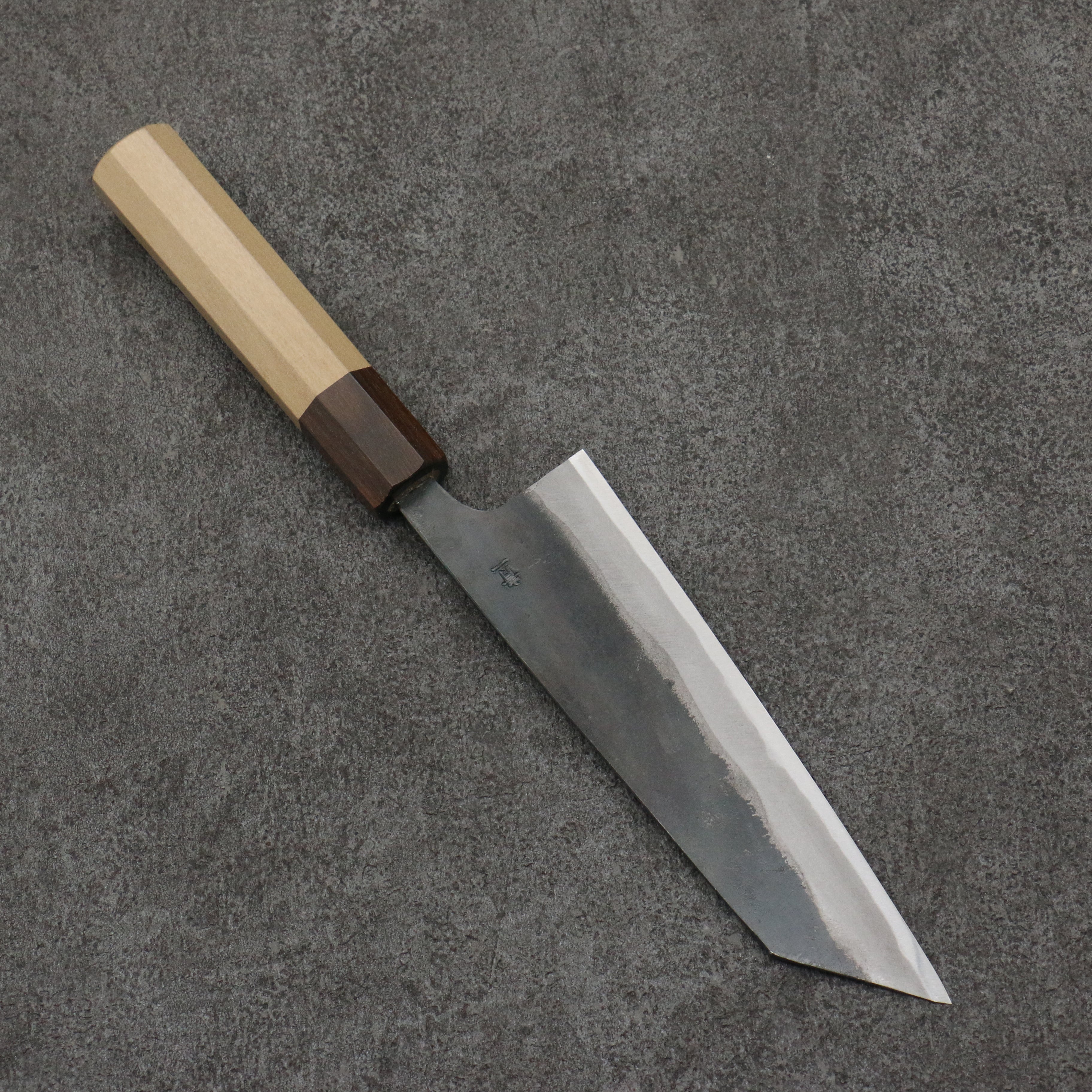 Seisuke Blue Steel No.1 Black Finished Small Bunka 150mm Magnolia (Ferrule: Ebony) Handle - Seisuke Knife