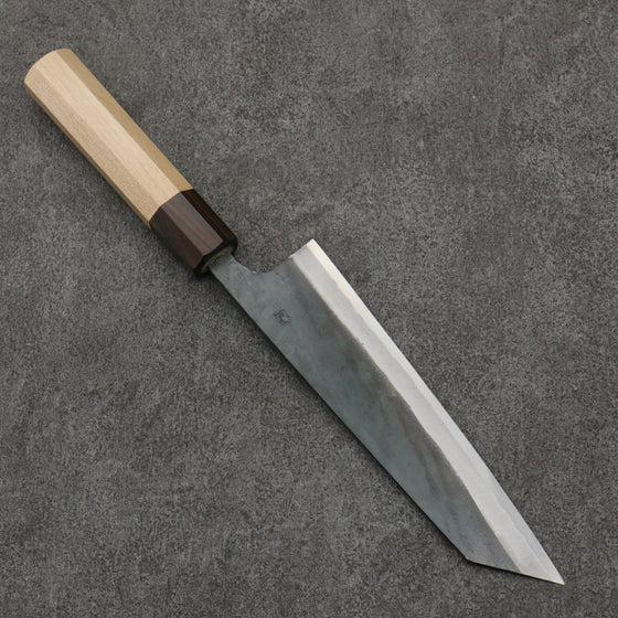 Seisuke Blue Steel No.1 Black Finished Bunka  180mm Magnolia (Ferrule: Ebony) Handle - Seisuke Knife