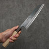 Seisuke Blue Super Black Finished Kiritsuke Gyuto  210mm Magnolia (Ferrule: Ebony) Handle - Seisuke Knife