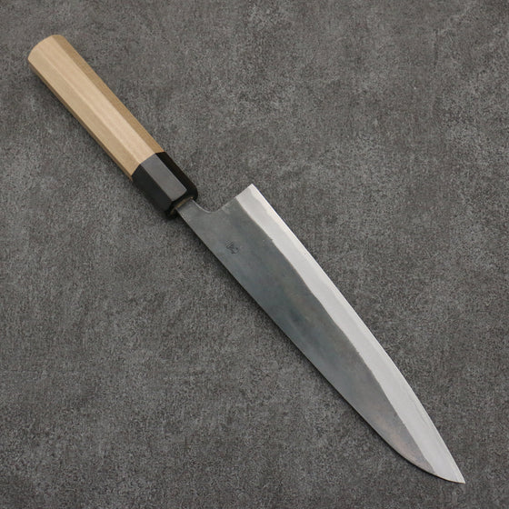 Seisuke Blue Steel No.1 Black Finished Gyuto  210mm Magnolia (Ferrule: Ebony) Handle - Seisuke Knife