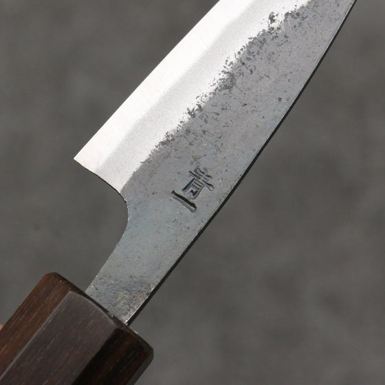 Seisuke Blue Steel No.1 Black Finished Paring  75mm Magnolia (Ferrule: Ebony) Handle - Seisuke Knife