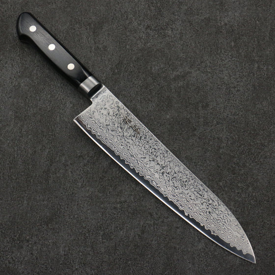 Seisuke VG10 33 Layer Damascus Gyuto  210mm Black Pakka wood Handle - Seisuke Knife