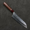 Yu Kurosaki Senko Ryu SG2 Hammered Santoku  170mm Rosewood (Ferrule: Red Turquoise) Handle - Seisuke Knife - Slide 1