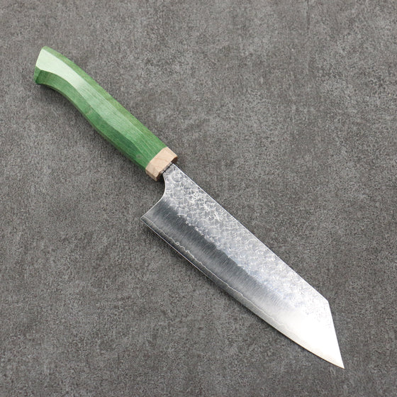 Yoshimi Kato Minamo SG2 Hammered Bunka  170mm Western style (green) Handle - Seisuke Knife