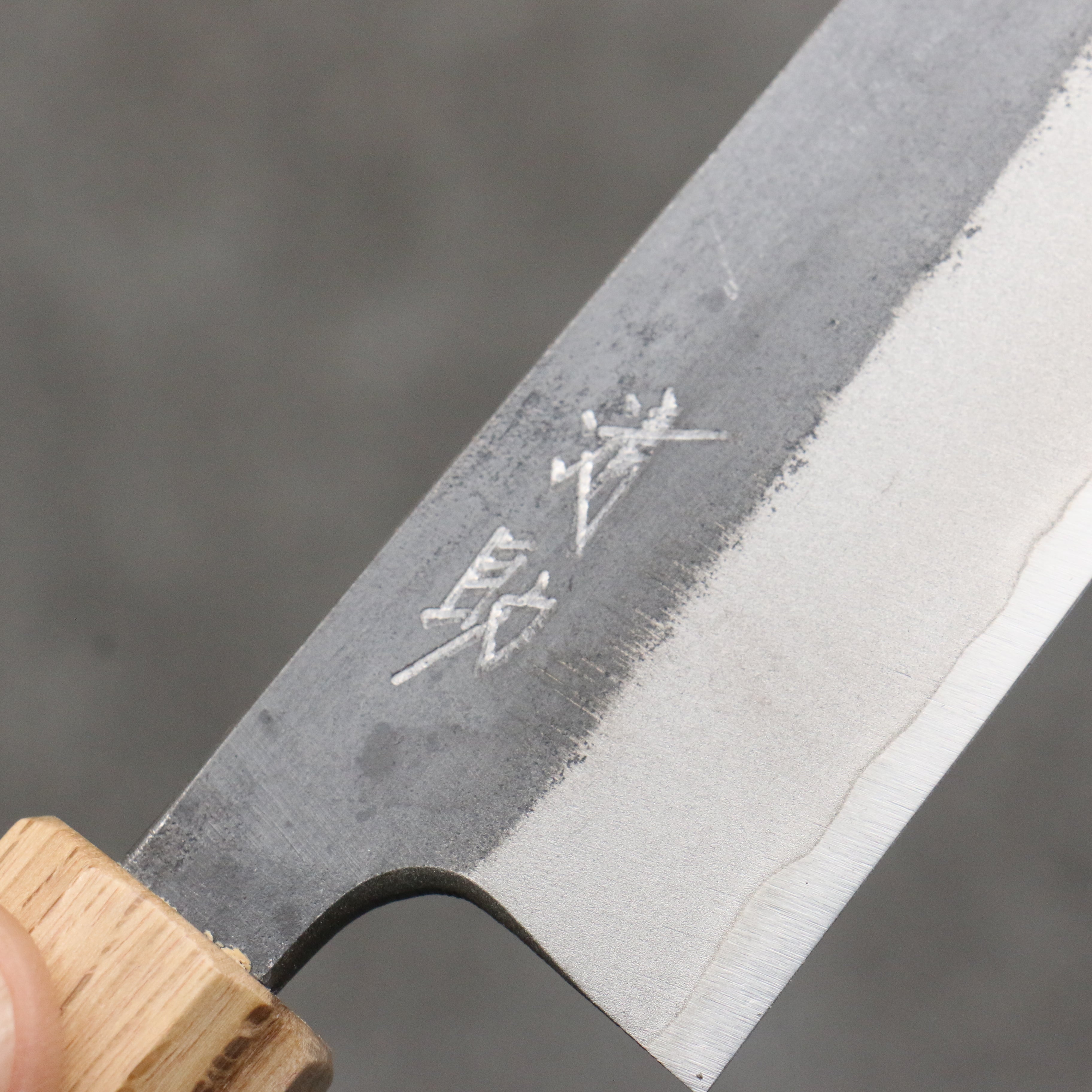 Seisuke Blue Steel No.2 Kurouchi Kiritsuke Petty-Utility 150mm Purpleheart & Oak Handle - Seisuke Knife