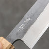 Seisuke Blue Steel No.2 Black Finished Kiritsuke Petty-Utility  150mm Purpleheart (Ferrule: Oak) Handle - Seisuke Knife