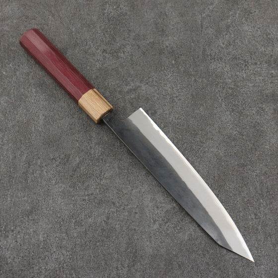 Seisuke Blue Steel No.2 Black Finished Kiritsuke Gyuto  210mm Purpleheart (Ferrule: Oak) Handle - Seisuke Knife