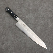  Seisuke AUS8 Hammered Gyuto  240mm Black Pakka wood Handle - Seisuke Knife