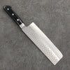 Seisuke AUS8 Hammered Nakiri  165mm Black Pakka wood Handle - Seisuke Knife