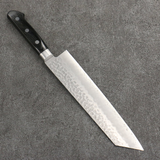 Seisuke AUS8 Hammered Kiritsuke Gyuto  210mm Black Pakka wood Handle - Seisuke Knife