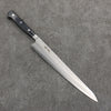 Seisuke AUS8 Hammered Sujihiki  240mm Black Pakka wood Handle - Seisuke Knife