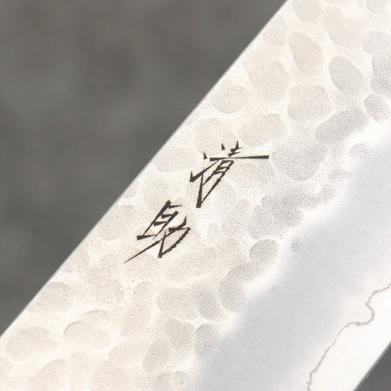 Seisuke AUS8 Hammered Gyuto  270mm Black Pakka wood Handle - Seisuke Knife