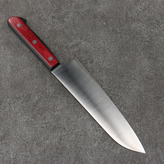 Seisuke SLD Migaki Polish Finish Santoku  180mm Red Pakka wood Handle - Seisuke Knife