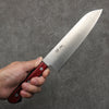 Seisuke SLD Migaki Polish Finish Santoku  180mm Red Pakka wood Handle - Seisuke Knife