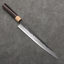  Seisuke Blue Super Black Nashiji Sujihiki  270mm Rosewood (Ferrule: White Pakka Wood) Handle - Seisuke Knife