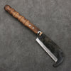 Sakai Takayuki Carbon steel Black Finished Nata (Hatchet) With guard Natural Wood Handle 140mm - Seisuke Knife