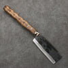 Sakai Takayuki Carbon Steel Black Finished Nata (Hatchet) Without Guard Natural Wood Handle 150mm - Seisuke Knife