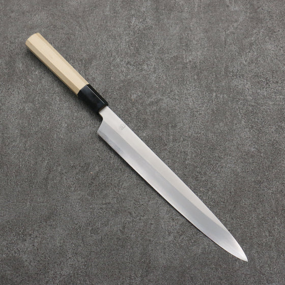 Kikuzuki Silver Steel No.3 Bokashi Yanagiba  240mm Magnolia Handle - Seisuke Knife