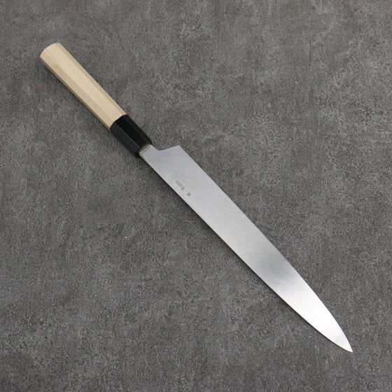 Kikuzuki Silver Steel No.3 Bokashi Yanagiba  240mm Magnolia Handle - Seisuke Knife