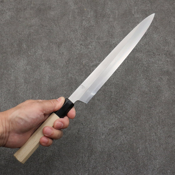 Kikuzuki Silver Steel No.3 Bokashi Yanagiba  240mm Magnolia Handle - Seisuke Knife