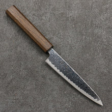  Seisuke VG10 Mirrored Finish Damascus Petty-Utility  135mm Oak Handle - Seisuke Knife