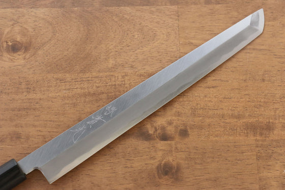 Jikko White Steel No.2 Sakimaru Yanagiba  270mm Shitan Handle - Seisuke Knife