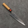 Shigeki Tanaka VG10 Damascus black dye Gyuto  210mm Keyaki (Japanese Elm) Handle - Seisuke Knife - Slide 1