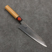  Shigeki Tanaka VG10 Damascus black dye Gyuto  210mm Keyaki (Japanese Elm) Handle - Seisuke Knife