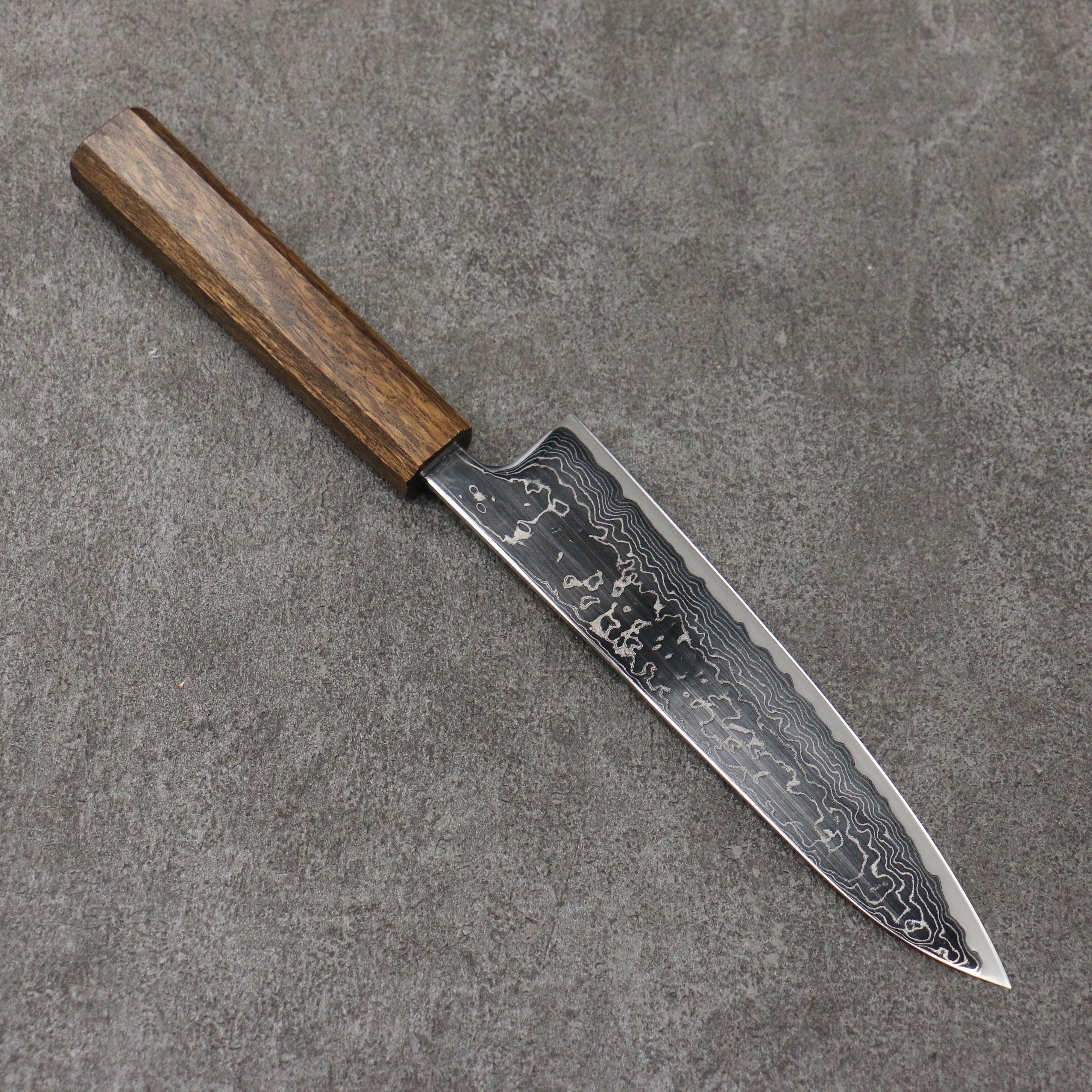 Seisuke VG10 Mirrored Finish Damascus Gyuto  180mm Oak Handle - Seisuke Knife