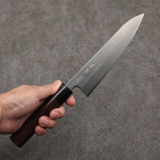 Seisuke Blue Super Gyuto  180mm Rosewood (Ferrule: Black Pakka Wood) Handle - Seisuke Knife