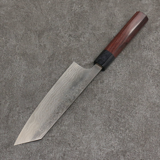 Nao Yamamoto SG2 Damascus Migaki Finished Bunka  165mm Rosewood (Ferrule: Black Pakka Wood) Handle - Seisuke Knife