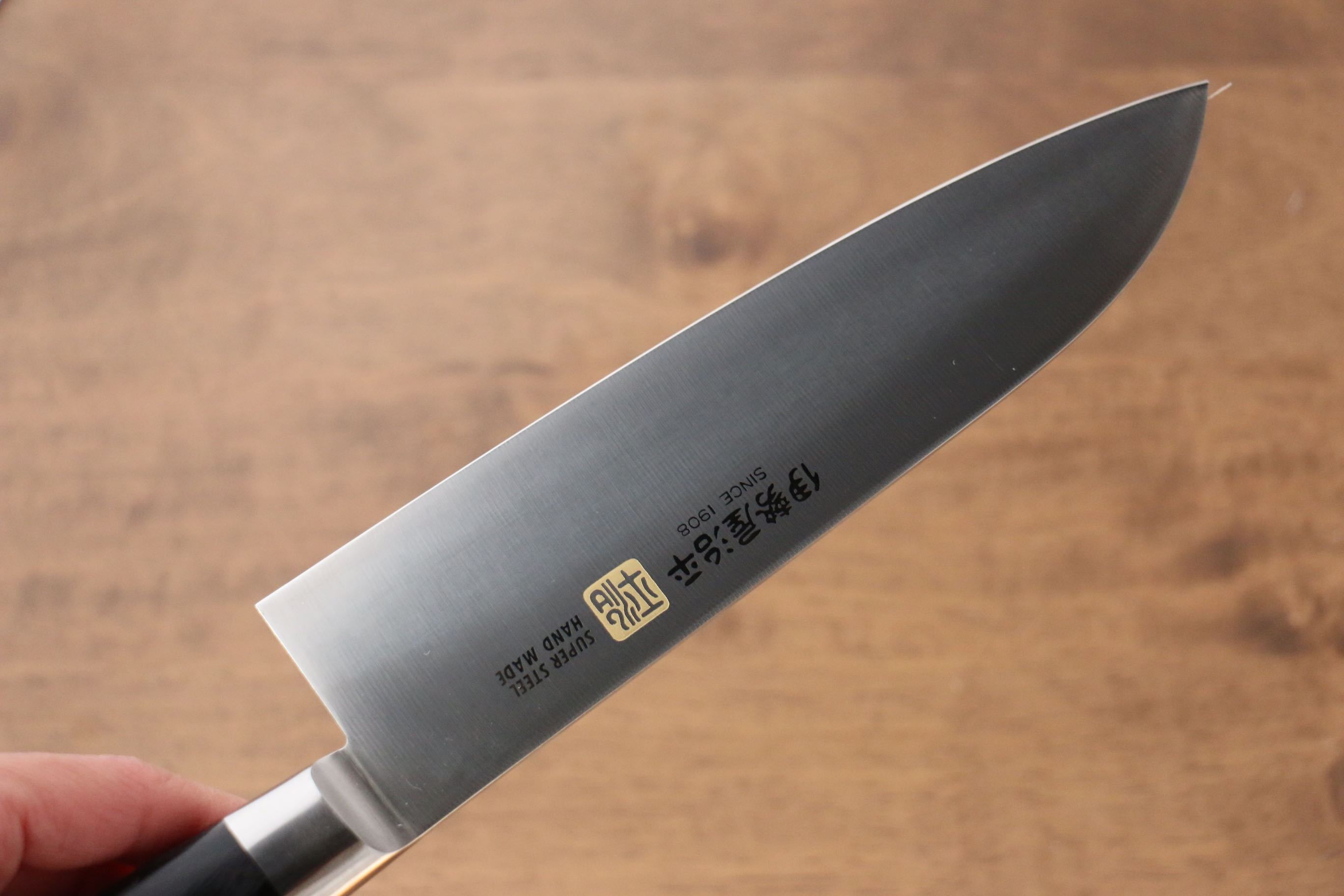 Iseya Molybdenum Santoku 180mm Black Pakkawood Handle - Seisuke Knife