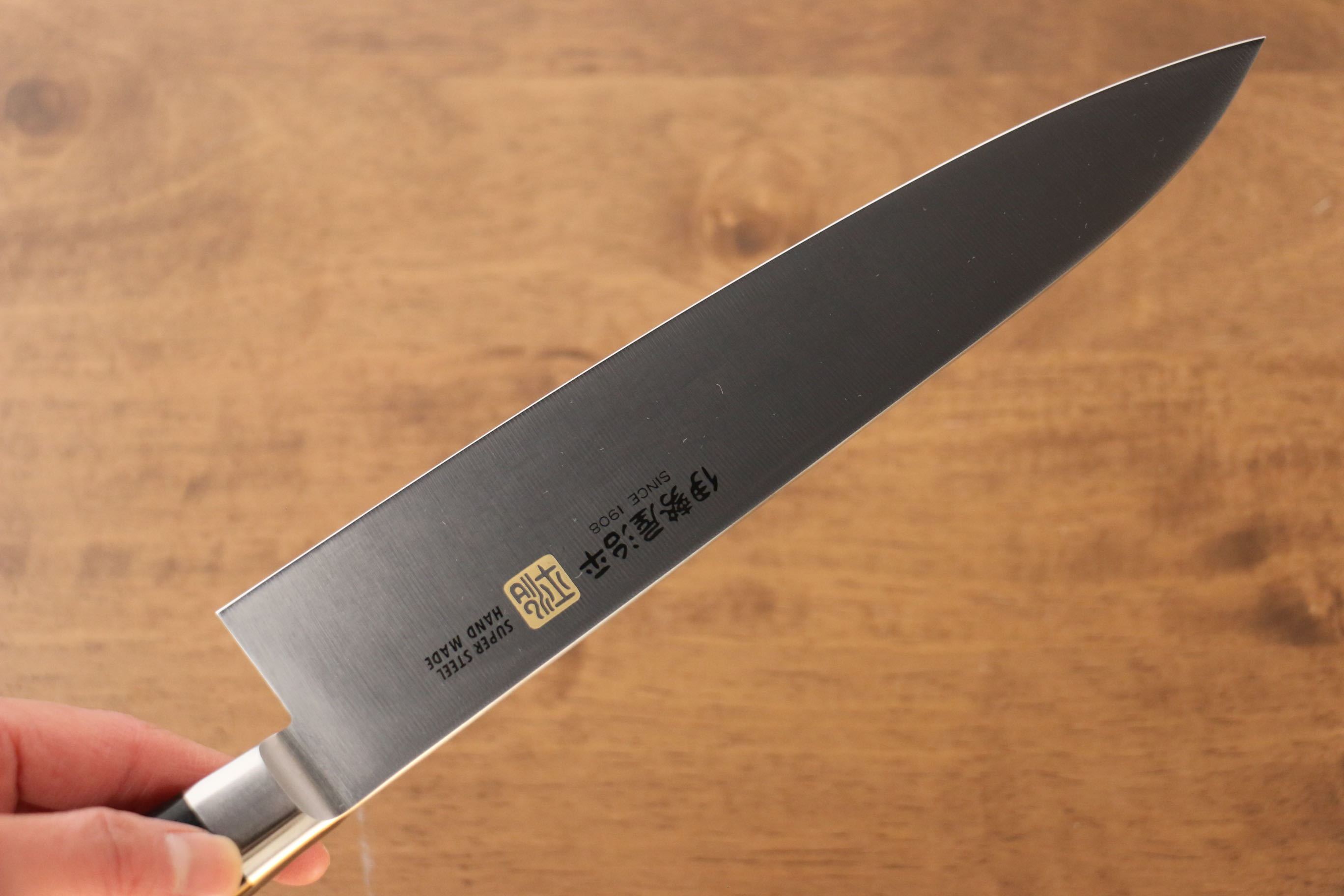 Iseya Molybdenum Gyuto 210mm Black Pakkawood Handle - Seisuke Knife