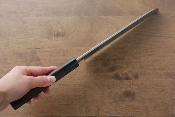 Jikko White Steel No.2 Kamagata Usuba 195mm Shitan Handle - Seisuke Knife