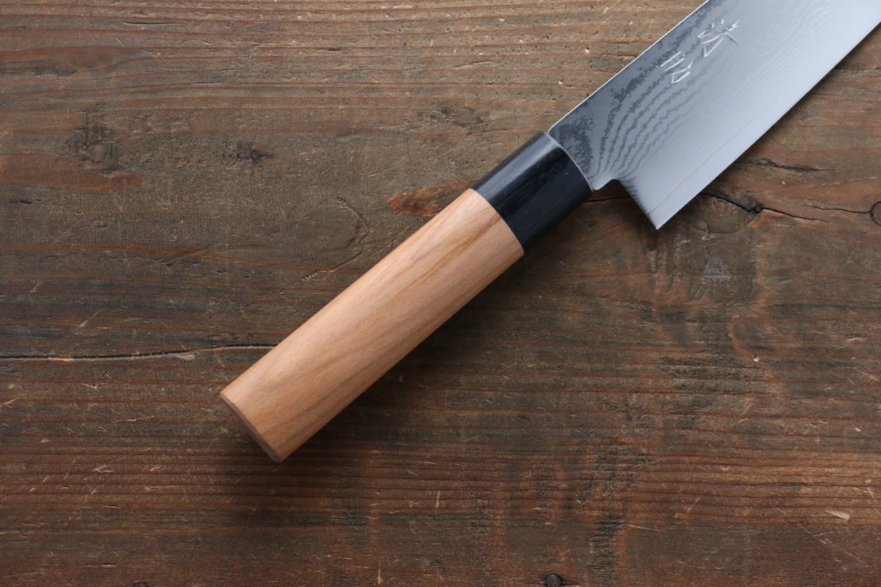 Seisuke VG10 63 Layer Damascus Gyuto 240mm Cherry Tree Handle - Seisuke Knife