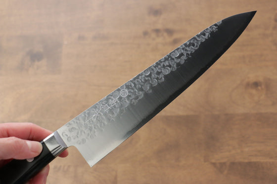 Takamura Knives VG10 Hammered Gyuto 210mm Black Pakka wood Handle - Seisuke Knife