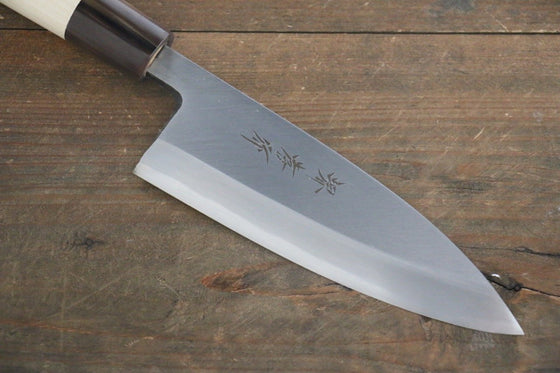 Sakai Takayuki Kasumitogi White Steel Maikotosakura Engraved Deba 180mm - Seisuke Knife