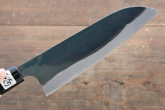 Kanetsune Blue Steel No.2 Kurouchi Santoku 165mm Magnolia Handle - Seisuke Knife