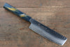 Sakai Takayuki VG10 33 Layer Damascus Nakiri 160mm Live oak Lacquered (Saiseki) Handle - Seisuke Knife