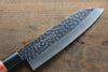 Kanetsune DSR-1K6 Hammered Santoku 165mm Red Pakka wood Handle - Seisuke Knife