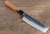 Sakai Takayuki VG10 33 Layer Damascus Nakiri 160mm with Lacquered (Kokushin) Live Oak Handle - Seisuke Knife - Slide 11