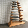 Chestnut Wood Knife Tower Rack for 8 Knives - Seisuke Knife - Slide 1