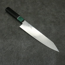  Seisuke AUS10 Mirror Crossed Kiritsuke Gyuto  210mm Rosewood (ferrule: Green Pakka wood) Handle - Seisuke Knife