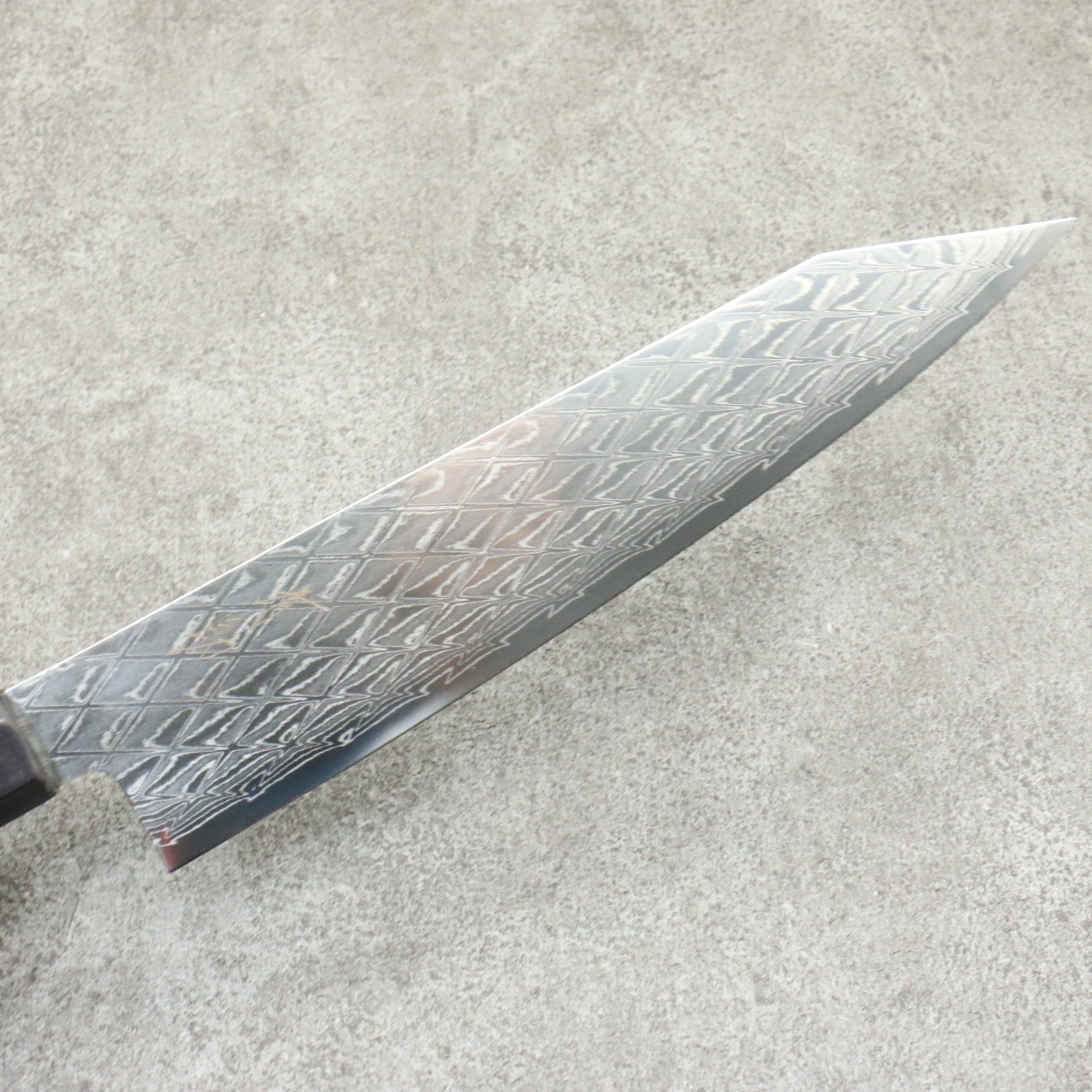 Seisuke AUS10 Mirror Crossed Kiritsuke Gyuto  210mm Black Pakka wood Handle - Seisuke Knife