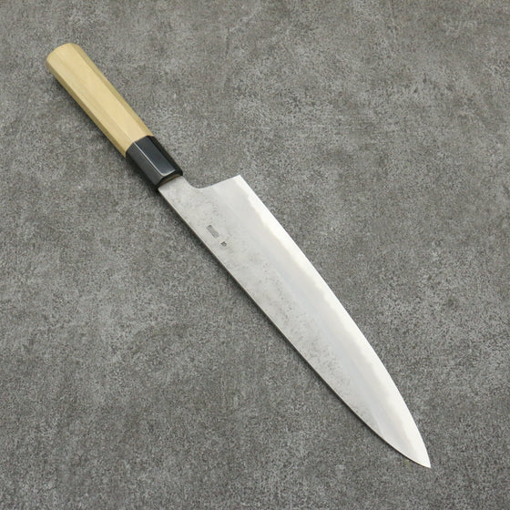 Kikuzuki White Steel No.2 Nashiji Gyuto240mm Magnolia Handle - Seisuke Knife