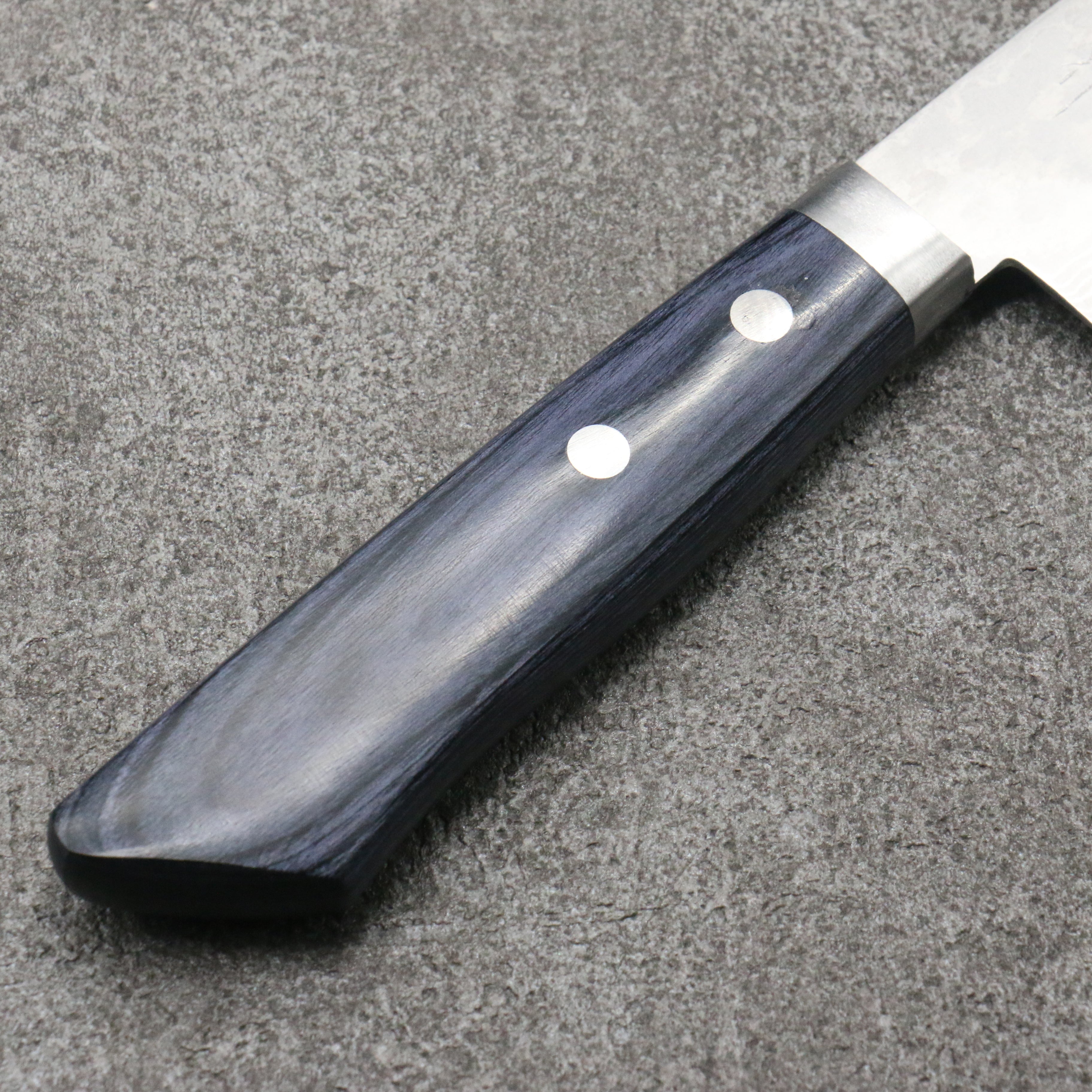Kunihira Sairyu VG10 Damascus Gyuto  180mm Navy blue Pakka wood Handle - Seisuke Knife