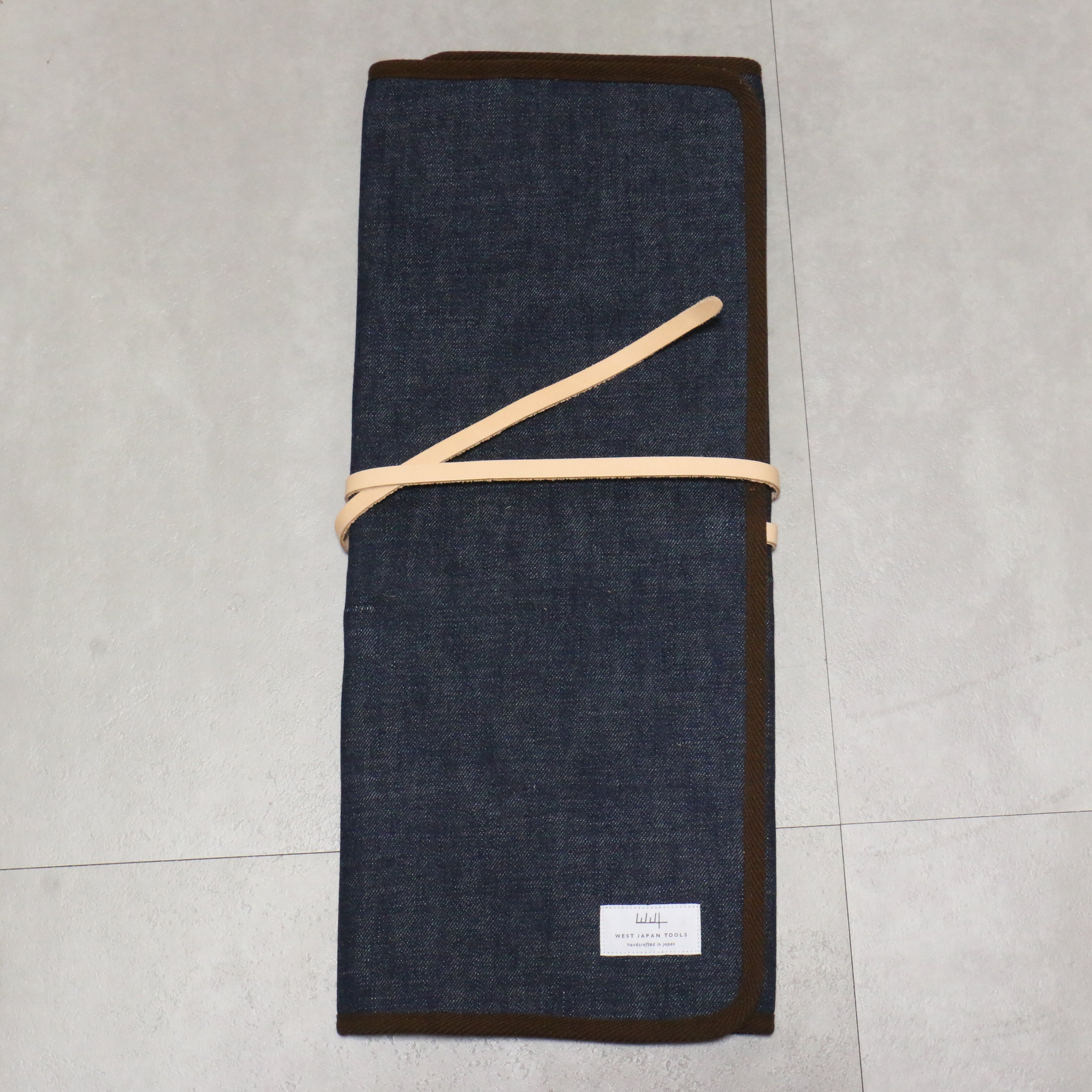 West Japan Tools 6 Pocket Knife Roll (Denim) - Seisuke Knife