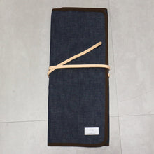  West Japan Tools Knife roll with 6 pockets Cloth Denim  640mm x 510mm - Seisuke Knife