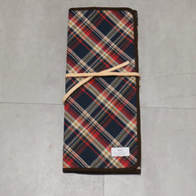  West Japan Tools Knife roll with 6 pockets Cloth Plaid  640mm x 510mm - Seisuke Knife