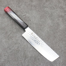  Sakai Takayuki Rinnou VG10 33 Layer Damascus Nakiri160mm Red Lacquered Handle - Seisuke Knife